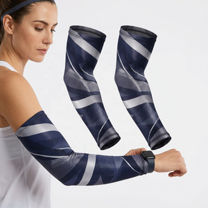 Manguitos de compresión unisex de última tendencia con protección UV, de Spandex/Poliéster, para ciclismo, golf y fitness - Product Image 1