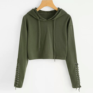Sudadera con capucha de manga completa personalizada para mujer, Top corto multicolor con cremallera, varios diseños, estampado frontal, apropiado para invierno - Product Image 6
