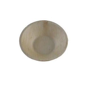 Cuencos biodegradables redondos profundos Materiales naturales Envasado de alimentos sostenible para bodas Precio bajo - Product Image 1