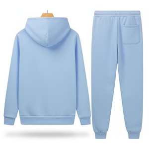 Conjunto Deportivo de Invierno de Alta Calidad 100% Algodón con Capucha para Hombre, Pantalones Deportivos, Sudadera con Capucha con Estampado Personalizado - Product Image 2