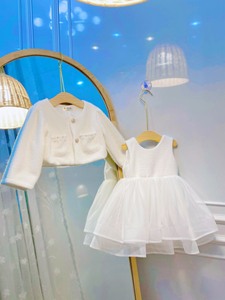 Niños boda dama de honor elegante lazo grande niños fiesta de noche princesa vestido vestidos de bebé - Product Image 2