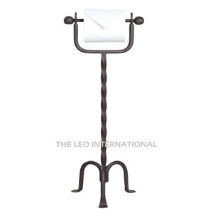 ที่ใส่กระดาษทิชชูทรงกลม ดีไซน์ใหม่ สีดำ ผลิตจากเหล็ก สำหรับห้องน้ำ แบบตั้งพื้น - Product Image 4