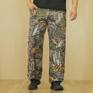 Pantalon de chasse classique imperméable, tissu en coton/nylon multicolores, fermeture éclair et bouton, poches avant/arrière, tactique - Product Image 2