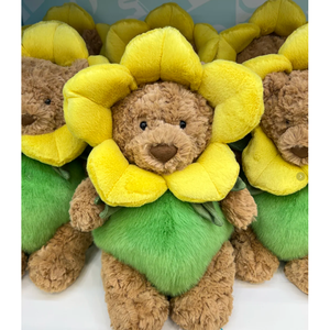 New Jelly Cat Teddy <b>Bear</b> Narcissus Children's Bed Doll Toy Plush Plants - Product Image 3