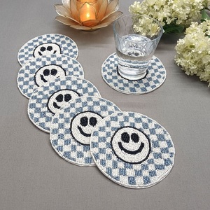 Stylish Seed Beads Beaded Embroidery Coaster <b>Table</b> Decor Handmade Seed Beads Embroidery Coaster Colorful <b>Table</b> <b>Mat</b> - Product Image 3