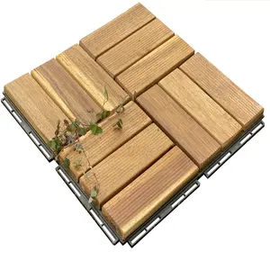 Diy Deck Tiles Wpc Outdoor Flooring Cheap Price Espresso - Golden Teak and Brown Hollow Decking