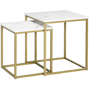 Modern Design Gold Color Metal Heavy Base Coffee Side <b>Table</b> Foldable Feature for Home Furniture Living Room or Lounge Space - Product Image 5