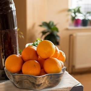 Natural Wooden Tray, Serving Bowl for Salad, Veggies and Fruits, Large Deep Tray for Family, Party (Octagonal Bowl) - Product Image 1