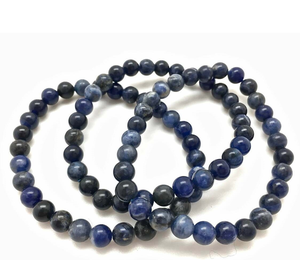 Premium Quality Polished <b>Crystal</b> Blue Sodalite <b>Bracelet</b> Natural Semi-Precious Stone Craft <b>for</b> Men <b>Women</b> Healing Chakras Love - Product Image 4