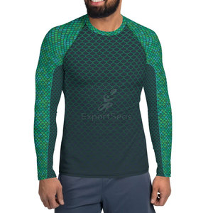 Rash Guard respirant Conception personnalisée Tissu à séchage rapide pour le surf et l'utilisation en extérieur Rash Guard Logo personnalisé - Product Image 4