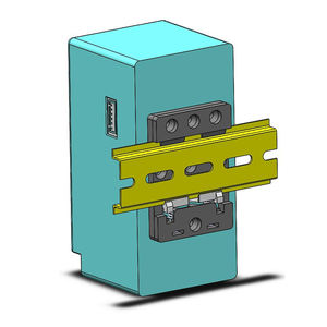 Durable DIN Rail Mounting Bracket for Industrial and Electrical Applications, <b>Secure</b> Wall or Panel Installation - Product Image 4