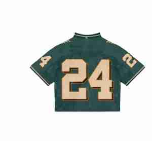 T-shirt de football pour hommes surdimensionné vintage personnalisé maillot court en maille Boxy avec Streetwear de sport à la mode imprimé brodé personnalisé - Product Image 6