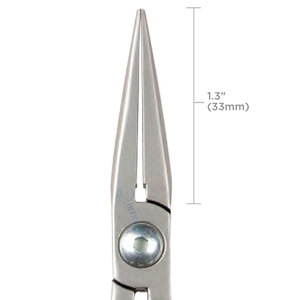 คีมหนีบจมูกแบบปากคีมหนีบเรียบเครื่องมือเครื่องประดับที่มีความแม่นยำมาตรฐานสำหรับการตัดลวดลูกปัดและงานหัตถกรรม - Product Image 4