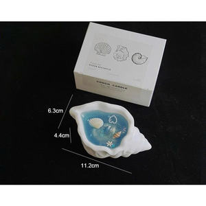 Seashell <b>Candle</b> Handmade Beach Style Decor With Soft Ocean Fragrance Seashell <b>Candle</b> For Elegant Home Ambience - Product Image 4