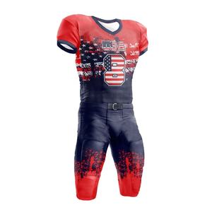 Uniforme de Fútbol Americano Personalizado por Sublimación con Mangas Cortas y Diseño Impreso, 100% Poliéster, MOQ Bajo, Tallas Personalizables - Product Image 5