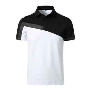 Performance pour homme pour polo Tissu polyester Spandex évacuant l'humidité Ajustement confortable pour le sport Style d'affaires décontracté - Product Image 1