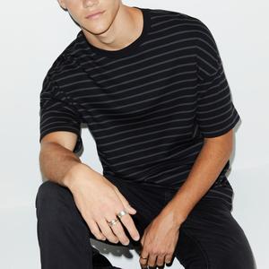 Camiseta de rayas 100% algodón para hombre, camisas de punto transpirables baratas, del distribuidor BD - Product Image 4