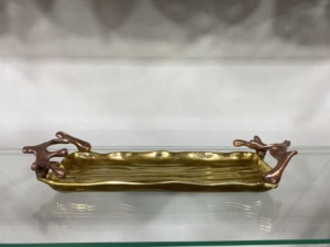 Bandeja de aluminio de diseño elegante para servir en el hogar y la cocina, bandeja para servir café, comida, desayuno, cena, bandeja para decoración de boda - Product Image 6