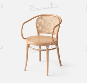 Chaises de salle à manger modernes au meilleur prix, décoration individuelle pour meubles de restaurant vintage, chaise de restaurant en rotin et osier avec bras - Product Image 5