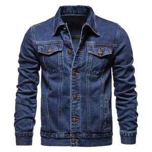 Veste en jean vierge 100% coton pour hommes, veste en jean personnalisée noire vintage délavée pour hommes, vente en gros - Product Image 3