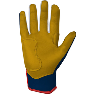 Serie Patriot Guantes de bateo de puño corto Cuero Diseño único Tasa al por mayor Bruce Bolt Guantes de bateo de béisbol - Product Image 3