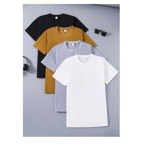 เสื้อยืดผู้ชายผ้าคอตตอนลาย100% โอเวอร์ไซส์ดีไซน์ไหล่ตกเสื้อยืดผู้ชายแห้งเร็วเป็นมิตรกับสิ่งแวดล้อม - Product Image 2