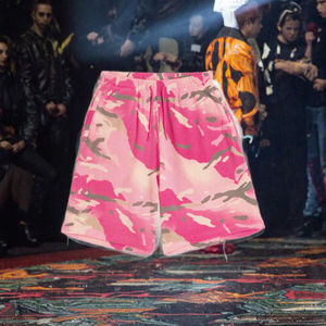 Top SellingCustom Digital Printing Pink <b>Camo</b> Mesh <b>Shorts</b> Streetwear Summer Style Breathable Drawstring Design <b>Shorts</b> - Product Image 3