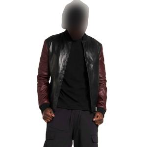 Veste universitaire à la mode mélange de laine brodé personnalisé surdimensionné Letterman veste Faux cuir rétro patchs vestes pour hommes - Product Image 1