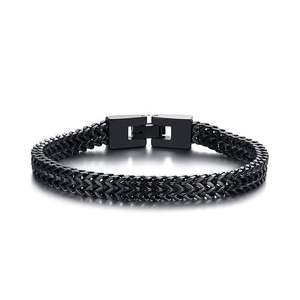 Jeulia Stainless Steel Men's Hip Hop <b>Bangle</b> <b>Bracelet</b> with Pearl and Diamond Accents - Product Image 1