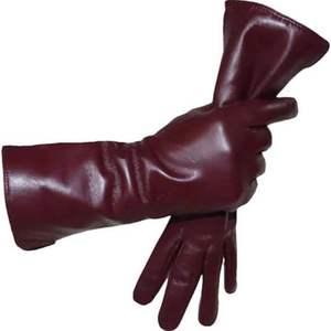 Gants longs en cuir de mouton véritable pour femmes, mitaines sexy de haute qualité pour soirée, à la mode, durables, de la meilleure qualité - Product Image 1