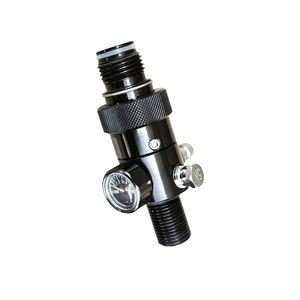 Regulador HPA para Paintball, Presión de Trabajo 4500 psi, para Tanque de Fibra de Carbono 68ci 77ci 5 8 18 UNF, con Manómetro - Product Image 4