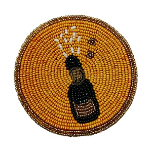 2026 Best Seller Handmade Beaded <b>Placemats</b> Set of 4 <b>Round</b> Table Decor, Custom Indian Style Beadwork Dining <b>Placemats</b> - Product Image 3