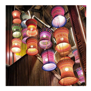 Silk <b>Lantern</b> for Weddings: Vibrant, lightweight glow for ceremonies, receptions, home decor, artisanal and elegant high quality - Product Image 1