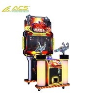 Simulateur de tir à pistolet d'arcade intérieur personnalisé ACS de haute qualité pour 2 joueurs avec écran 32 pouces, monnayeur, en métal, version anglaise