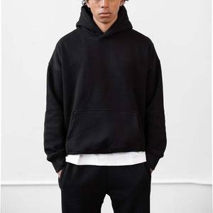 Sudaderas gruesas de algodón 100% para hombre, suéter de peso pesado, sudaderas con capucha en blanco, sudaderas con capucha de lana con estampado de soplo personalizado de alta calidad, Unisex - Product Image 1