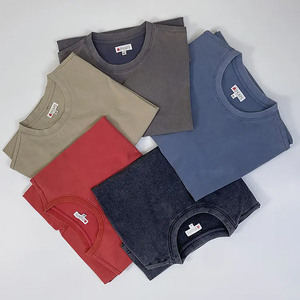 Camiseta de Gran Tamaño Estilo Vintage para Hombre, Personalizada al por Mayor, 100% Algodón, 230G, Lavada con Ácido, Manga Corta - Product Image 3