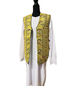 Gilet en laine traditionnel afghan pour homme, décontracté, respirant, avec broderie à la main, pour les événements culturels et les rassemblements - Product Image 2