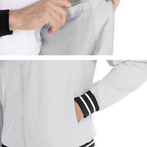 Custom Printed Logo Men's Bomber <b>Jacket</b> Solid Color Cotton & <b>Soft</b> <b>Shell</b> Winter Season Silk <b>Shell</b> Material Directly Manufactured - Product Image 4