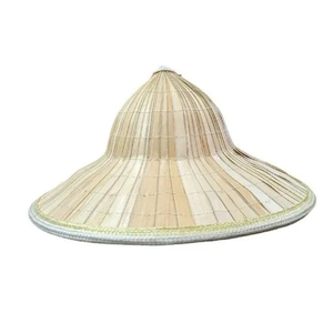 หมวกทรงกรวยใบปาล์มทำด้วยมือจากเวียดนามพร้อมกรอบไม้ไผ่เหมาะสำหรับการตกแต่งทางวัฒนธรรมของขวัญหรือการใช้งาน - Product Image 2