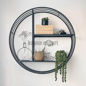 Estantes de pared colgantes modernos con forma de escalera elegante, libros de exhibición y macetas, estante montado en la pared de hierro, estantes multiusos de almacenamiento - Product Image 6