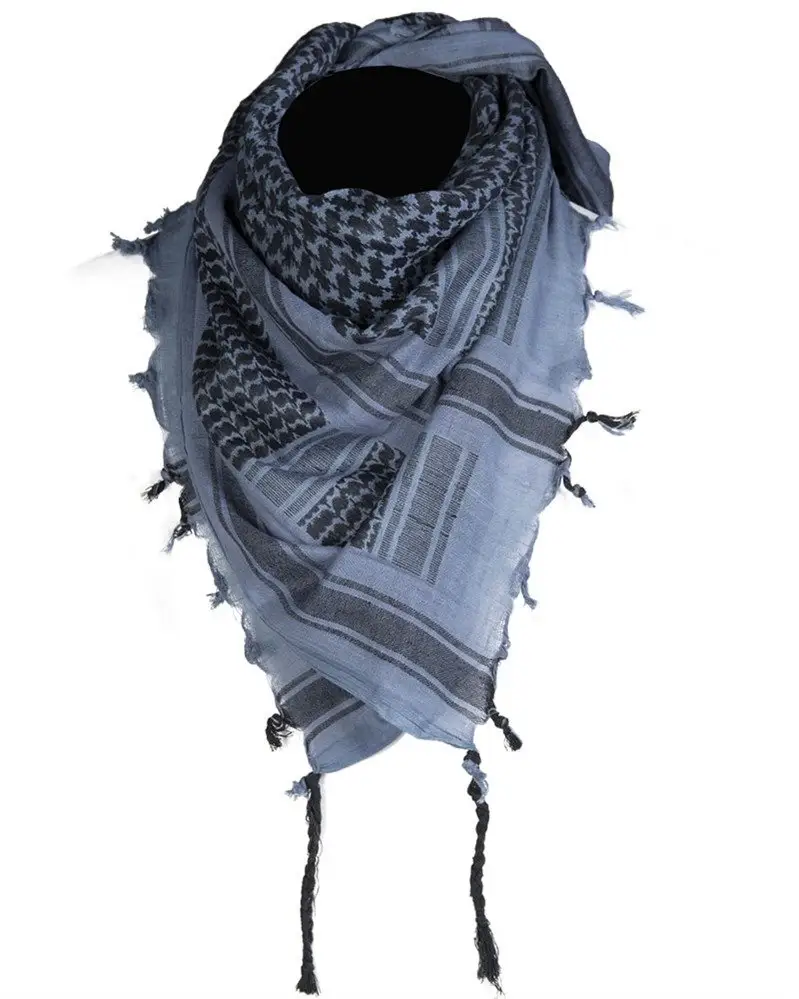High Quality 100% Cotton Tactical Desert Arab Scarf custom Men's Neck Bandana Shemagh Scarf Wrap Ethnic Afghan Scarf for men