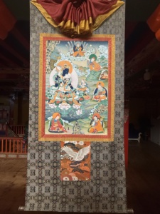 Thangka peint à la main : Guru <span class=keywords><strong>Pema</strong></span> Jungne - Lotus né du lac - Product Image 1