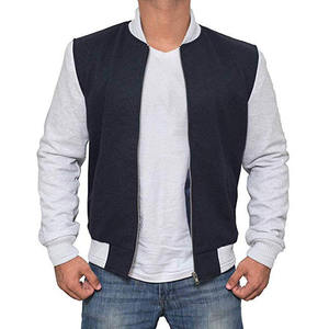 Veste de baseball pour homme, streetwear personnalisé, prix d'usine, 100% polyester, manches longues, col montant, hiver - Product Image 6