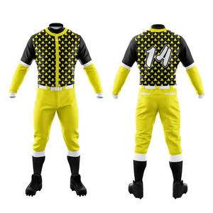 Uniformes de béisbol de poliéster 100%, ropa deportiva personalizada, venta al por mayor, uniformes de béisbol y softbol con camiseta y pantalones de béisbol - Product Image 3