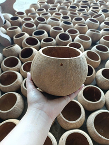 Bougeoirs en coquille de noix de coco naturelle de qualité supérieure/bols de style tropical fabriqués à la main - Product Image 4