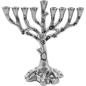 เชิงเทียนโลหะอลูมิเนียม Hanukkah ที่วางเทียนทำด้วยมือเสาโคมโคมโคมโคมที่วางเทียนออกแบบใหม่สำหรับตกแต่ง - Product Image 6