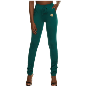 Nouveau style 2026 – Pantalon décontracté tendance pour femme, taille élastique, poches latérales, coupe empilée, pantalon de survêtement cargo pour filles - Product Image 1