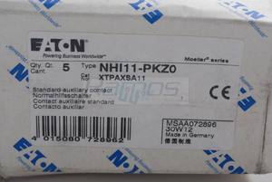 Contacteur KLOCKNER-MOELLER AUX-XPKZO NHI11-PKZO, montage sur panneau DIN Omega, 5A 600V AC, bornes à vis Mammoth - Product Image 5