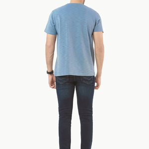 Precio barato 180gsm 100% algodón camisetas en blanco logotipo personalizado impresión liso Color sólido camisetas para hombres - Product Image 4