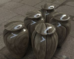 เครื่องช่วยเผาศพโลหะหินอ่อนสีเขียวเมทัลลิกวัสดุใส่เถ้ากระดูกสำหรับสัตว์เลี้ยง - Product Image 6